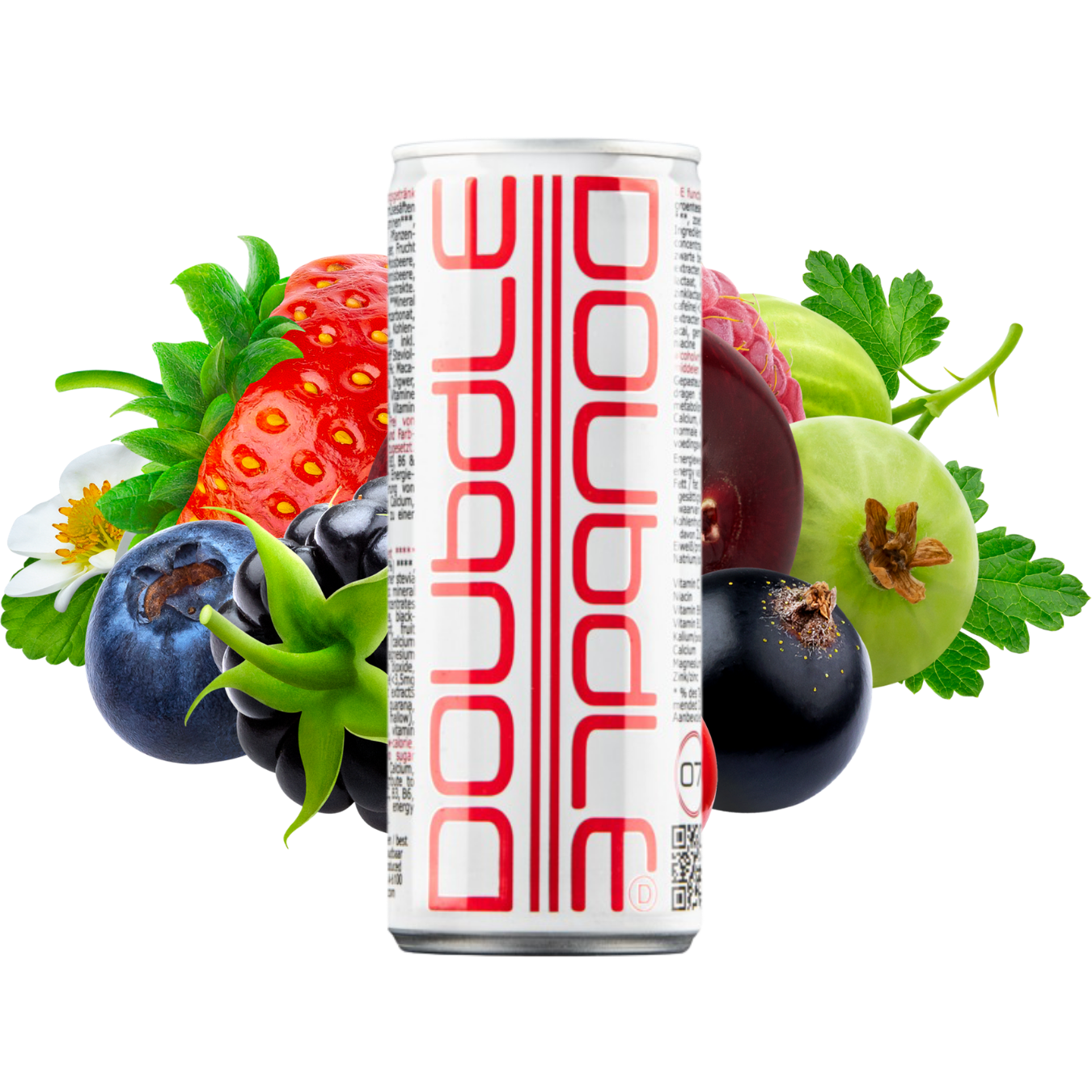 Doubdle with fruity background Doubdle blikje
